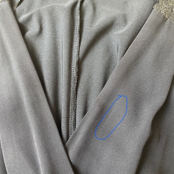 CITY CHIC Black Sequin V-Neck Demi Maxi Dress Plus Size XS 14 Party Cocktail - Picture 9 of 11